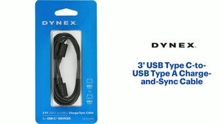 Best Buy essentials™ 9' USB-C to USB-C Charge-and-Sync Cable Black  BE-MCC922K - Best Buy