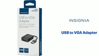 Best Buy: Insignia™ USB to VGA Adapter Black NS-PUV308