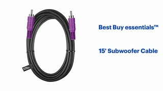 AudioQuest Black Lab 9.8' In-Wall Subwoofer Cable Black/White BLAB03 - Best  Buy