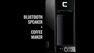 Chefman RJ14-BUZZ - Coffee maker with Bluetooth enabled speaker system -  black