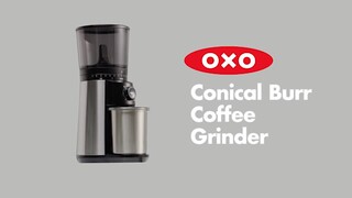 OXO Brew Time Based Conical Burr Coffee Grinder Stainless Steel