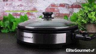 Elite Gourmet 12 Electric Stainless Steel Indoor Grill [EMG6505G] – Shop  Elite Gourmet - Small Kitchen Appliances