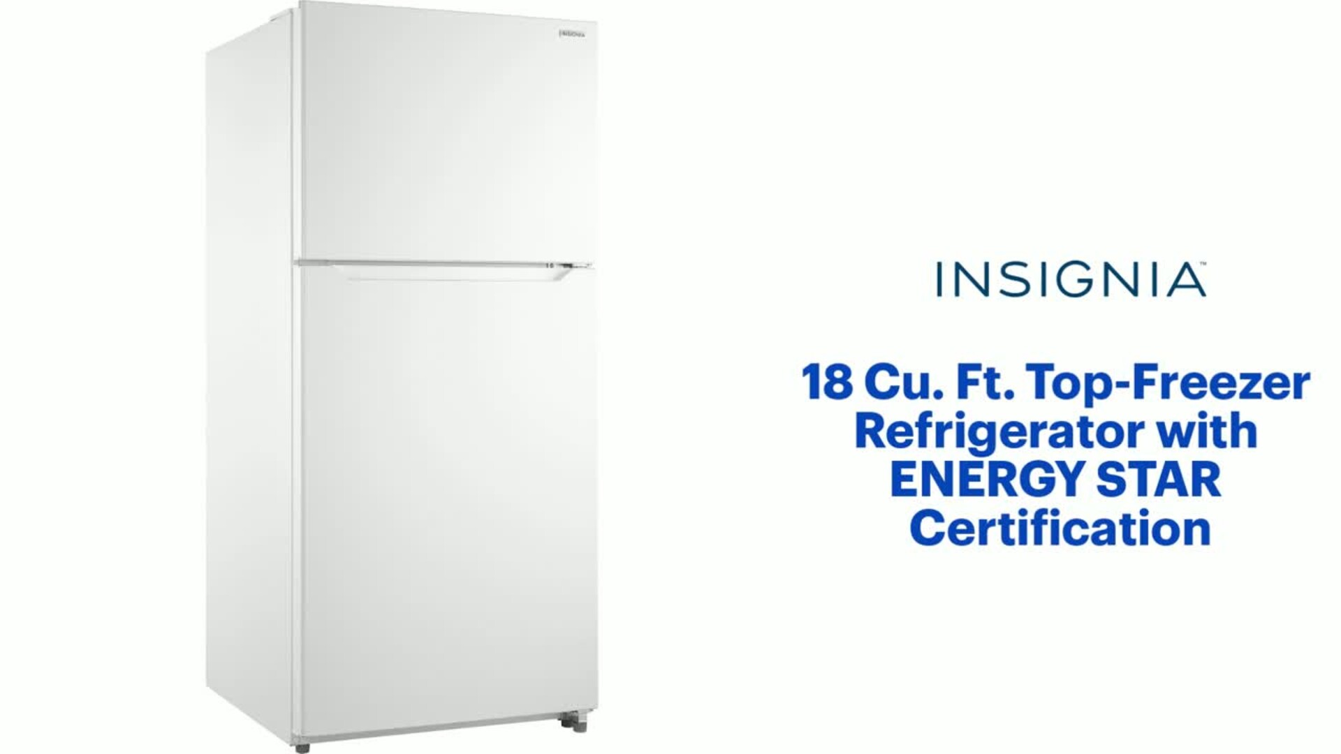 Customer Reviews: Insignia™ 18 Cu. Ft. Top-Freezer Refrigerator ...