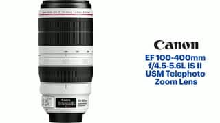 Canon EF100 400mm F4.5 5.6L IS II USM Telephoto Zoom Lens for EOS 