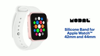 Modal™ Silicone Band for Apple Watch 42, 44, 45mm (Series 1-8) and Apple  Watch Ultra 49mm Neon Pink MD-AWBSNPK44 - Best Buy