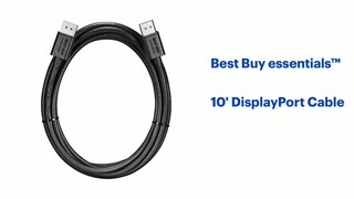 Insignia™ 10' DisplayPort to HDMI Cable Black NS-PCDPHD10 - Best Buy