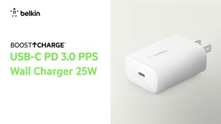 Belkin Cargador de pared USB-C de 25 vatios, entrega de energía PPS de  carga rápida para Apple iPhone Series, Galaxy S23, iPad, AirPods y más