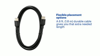 Insignia™ 6' DisplayPort-to-HDMI Cable Black NS-PD06502 - Best Buy