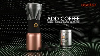 Asobu - Cold Brew Insulated Portable Brewer - Stainless Steel Black -  Coffeedesk