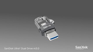 Sandisk Cle USB/Micro-USB 3.0 Ultra Dual Drive m3.0, 128GB, 150MB/s