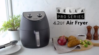 Bella Pro Series - 4.2-qt. Manual Air Fryer - Black