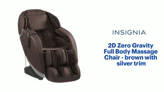 Insignia™ 2D Zero Gravity Full Body Massage Chair Black with silver trim  NS-MGC300BK1 - Best Buy