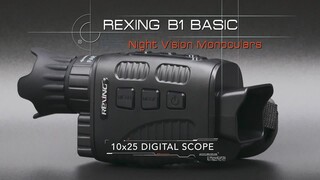 Rexing B1 10 x 25 Digital Night Vision Binoculars, Infrared (IR) Digital  Camera Black B1 - Best Buy