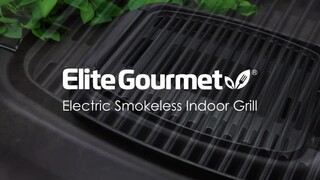 Elite Cuisine EGL-3450 13-Inch Nonstick Countertop Grill