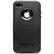 Front Standard. Otterbox - Commuter APL4-I4XXX Skin for Apple iPhone 4 - Black.