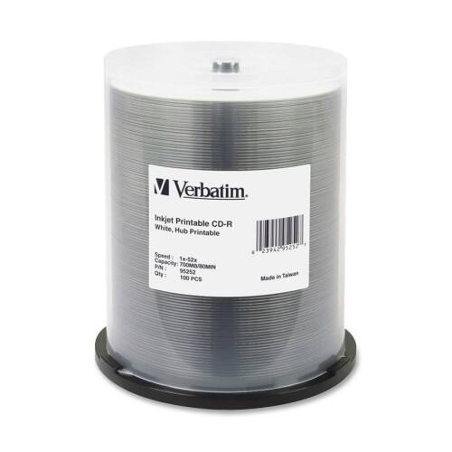 Front Standard. Verbatim - CD Recordable Media - CD-R - 52x - 700 MB - 100 Pack Spindle.