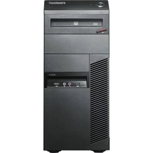 Front Standard. Lenovo - ThinkCentre Desktop Computer - 4 GB Memory - 500 GB Hard Drive - Business Black.