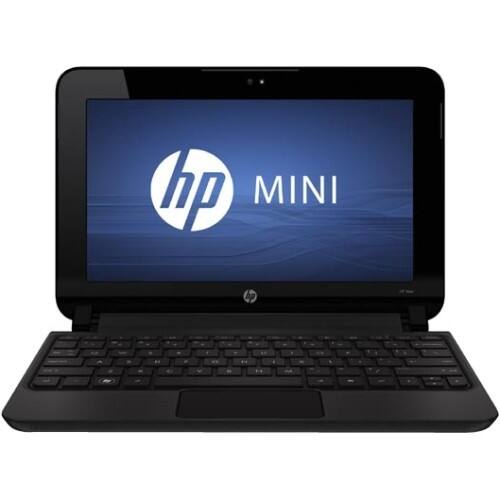 Front Standard. HP - 10.1" Mini Netbook - 2 GB Memory - 250 GB Hard Drive - Black.