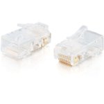 Front Standard. Cables To Go - RJ-45 (100-Pack) - Clear.