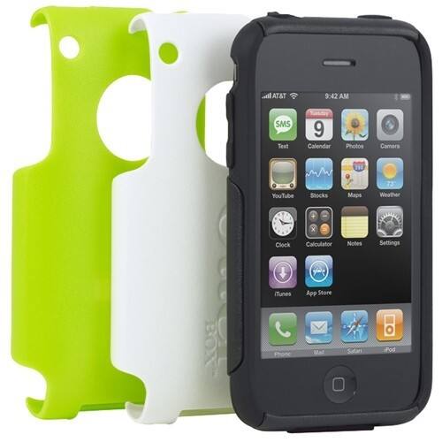 Front Standard. Otterbox - Commuter SmartPhone Skin - Black, Green, White.