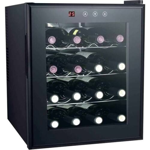 Front Standard. SPT - Wine Cooler - Black.