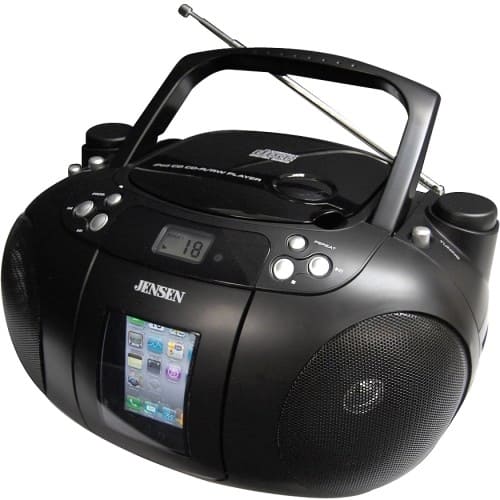 Front Standard. Jensen - JiSS-300i Radio/CD Player BoomBox.