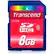 Front Large. Transcend - 8 GB Secure Digital High Capacity (SDHC) - 1 Card.