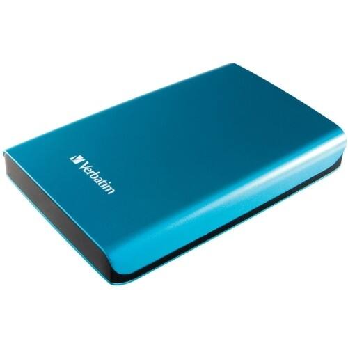Front Standard. Verbatim - Store 'n' Go Portable 500 GB External Hard Drive - Blue.