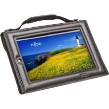 Front Large. Fujitsu - Tablet PC Carrying Case - Black.