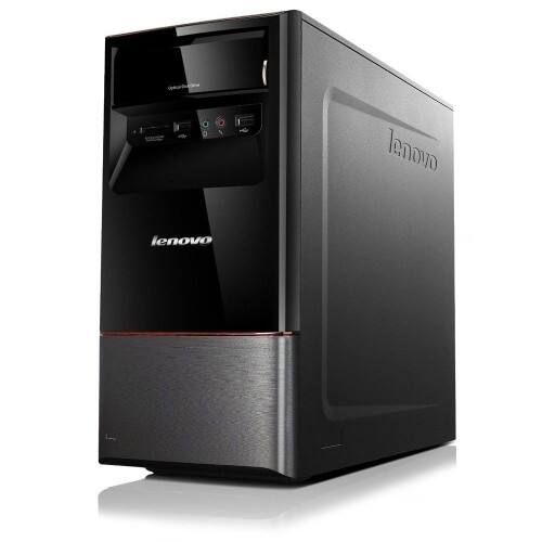Front Standard. Lenovo - IdeaCentre Desktop Computer - 2 GB Memory - 500 GB Hard Drive - Black.