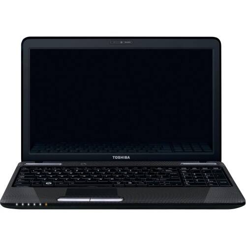 Front Standard. Toshiba - 15.6" Satellite Notebook - 4 GB Memory - 320 GB Hard Drive - Helios Black.