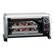 Front Large. Rival - 6 Slice Convection Counter Top Oven - Black.