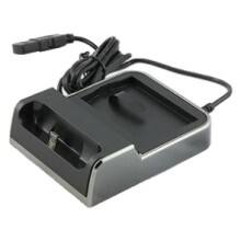 Front Large. Wireless One - Cellular Phone Cradle with Extra Battery Slot.