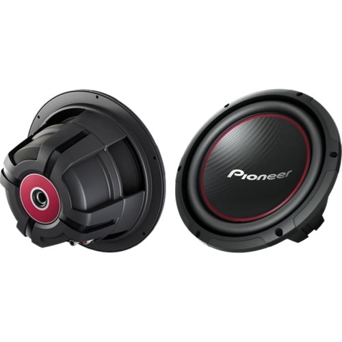  Pioneer - Champion TS-W254R Woofer - 250 W RMS/1100 W PMPO - Black, Red