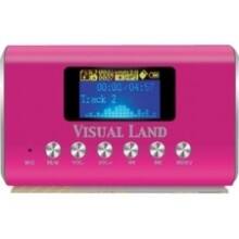 Front Large. Visual Land - Flash MP3 Player - Pink.