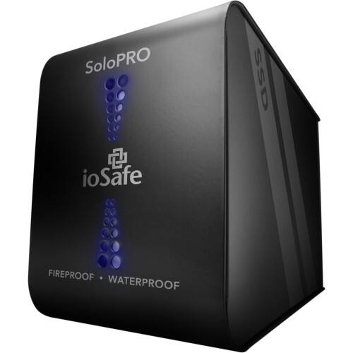 Front Standard. ioSafe - SoloPRO 1 TB 3.5" External Hard Drive - Black.