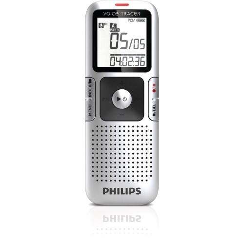 Front Standard. Philips - Voice Tracer 4GB Digital Voice Recorder - 1.4".