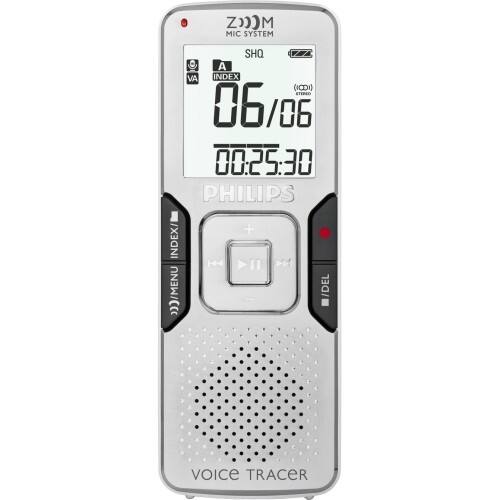 Front Standard. Philips - Voice Tracer LFH0884 8GB Digital Voice Recorder.