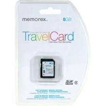 Front Large. Memorex - TravelCard 8 GB Secure Digital High Capacity (SDHC) - 1 Card.