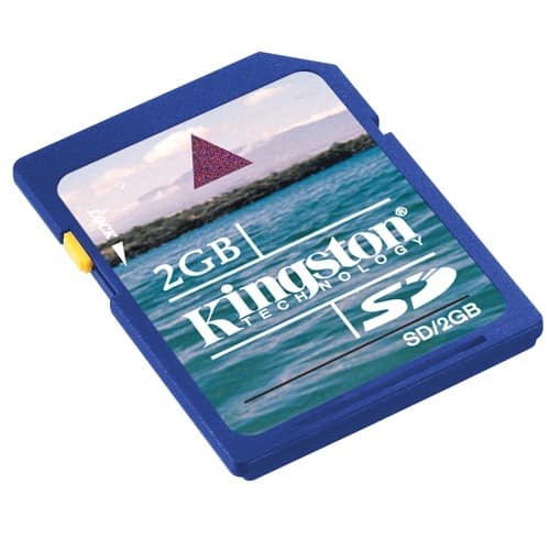 Front Standard. Kingston Technology - 2 GB Secure Digital (SD) Card - 1 Card - Retail.