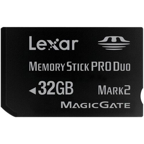 Front Standard. Lexar - LMSPD32GBSBNA Memory Stick Pro Duo 32GB Card.