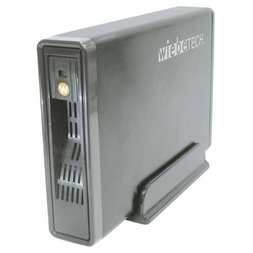 Front Standard. WiebeTech - RTX Drive Enclosure - External - Black.