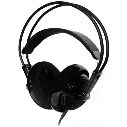 Front Standard. SteelSeries - Siberia Full-Size Stereo Headset - Black.