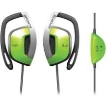Front Large. iLuv - Earphone - Green.