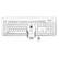 Front Standard. I-Rocks - Wireless Keyboard and Laser Mouse - White Keyboard; White Pointing Device.