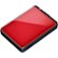 Front Standard. Buffalo - MiniStation 1 TB External USB 3.0 Hard Drive - Red.