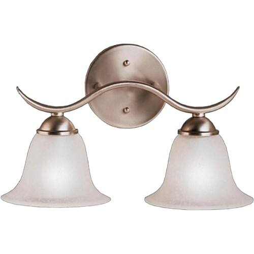 Front Standard. Kichler Lighting - Kichler Dover Bathroom Wall Light - 14.5W in. Brushed.