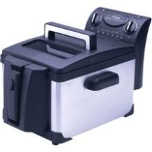 Front Large. WearEver - T-fal Pro Deep Fryer - Stainless Steel.