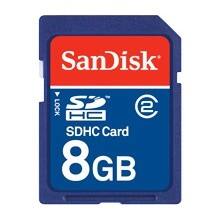 Front Large. SanDisk - SDKMEM004 8 GB Secure Digital High Capacity (SDHC) - 1 Card/1 Pack.