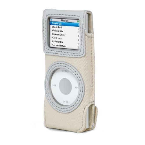 Best Buy: Belkin F8Z127-GT Canvas Holster Case for iPod Nano 1G/2G